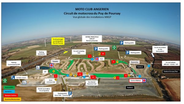 Vues globale des installations en mode MXGP